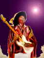 Digital art , jimi hendrix by Tom Conway