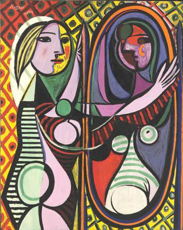 Girl Before a Mirror shows Picasso's young mistress Marie-Th r se Walter, one of his favorite subjects in the early 1930s.